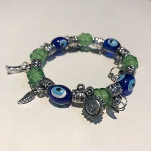 Beaded charm bracelet!